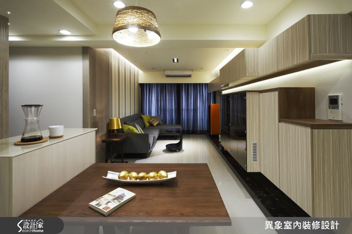 24坪新成屋(5年以下)＿混搭風客廳餐廳案例圖片＿異象室內裝修設計有限公司＿異象_02之7