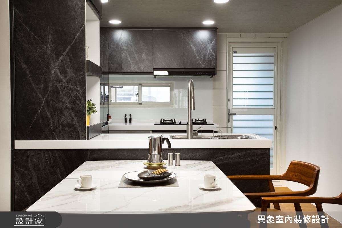 35坪老屋(16~30年)＿簡約風餐廳廚房中島案例圖片＿異象室內裝修設計有限公司＿異象_06之5