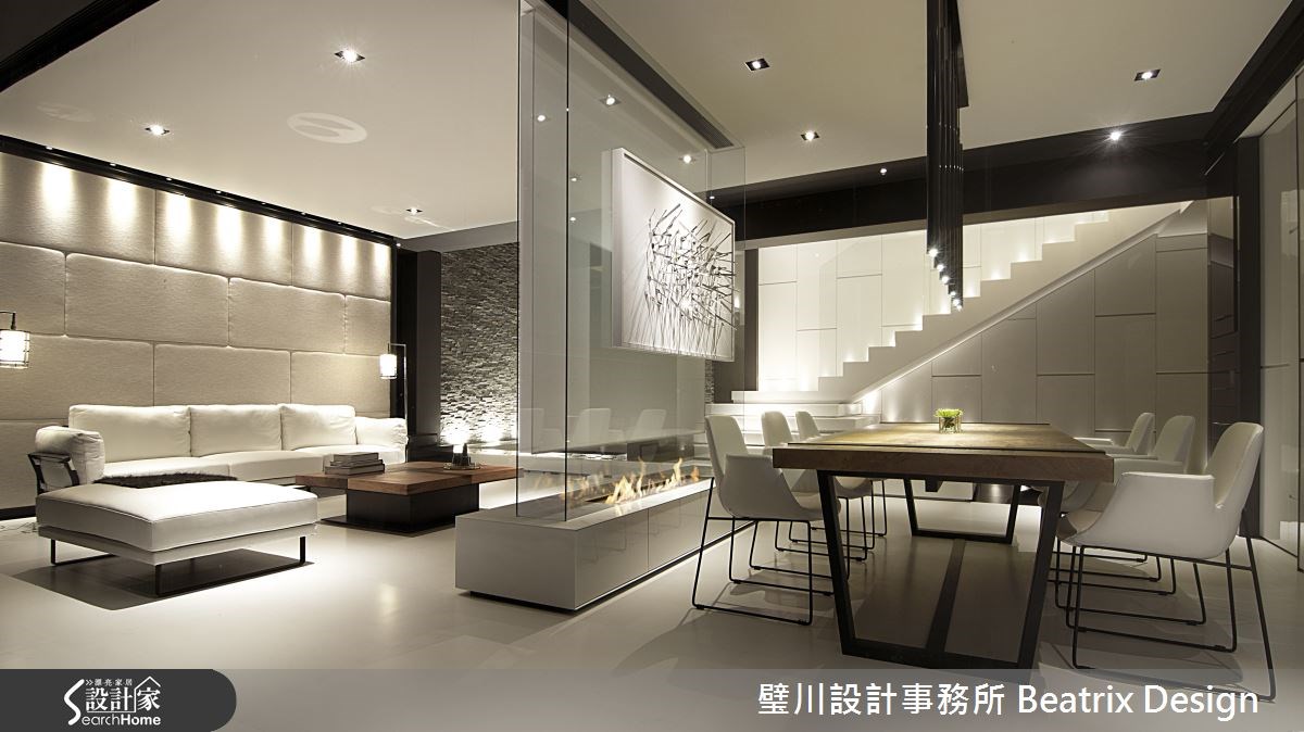 180坪新成屋(5年以下)＿現代風客廳餐廳案例圖片＿璧川設計事務所 Beatrix Design＿璧川_天井‧雨露之1
