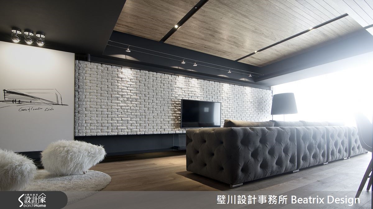 50坪新成屋(5年以下)＿現代風客廳案例圖片＿璧川設計事務所 Beatrix Design＿璧川_隱線之2