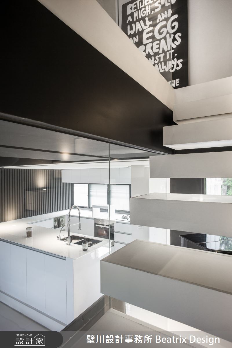50坪老屋(16~30年)＿現代風廚房吧檯樓梯走廊中島案例圖片＿璧川設計事務所 Beatrix Design＿璧川_隨光而行之7