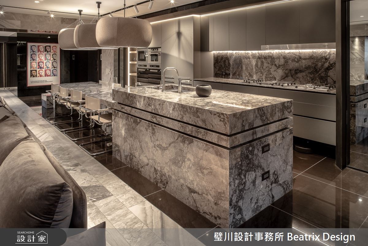 97坪中古屋(5~15年)＿現代風餐廳廚房中島案例圖片＿璧川設計事務所 Beatrix Design＿璧川_蒼藍小點之31
