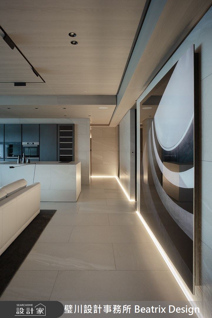 60坪中古屋(5~15年)＿簡約風客廳走廊中島案例圖片＿璧川設計事務所 Beatrix Design＿璧川_漱石之8
