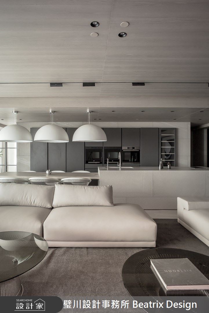 60坪中古屋(5~15年)＿簡約風客廳餐廳中島案例圖片＿璧川設計事務所 Beatrix Design＿璧川_漱石之10