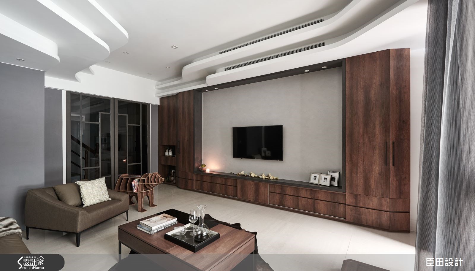 30坪新成屋(5年以下)＿現代風客廳案例圖片＿臣田設計＿臣田_01 鹿澤榮耀之6
