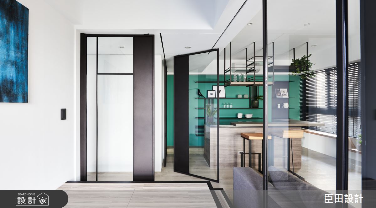 16坪中古屋(5~15年)＿北歐風餐廳中島案例圖片＿臣田設計＿臣田_06 積木與密室之7