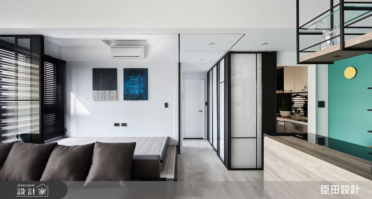 16坪中古屋(5~15年)＿北歐風客廳案例圖片＿臣田設計＿臣田_06 積木與密室之12