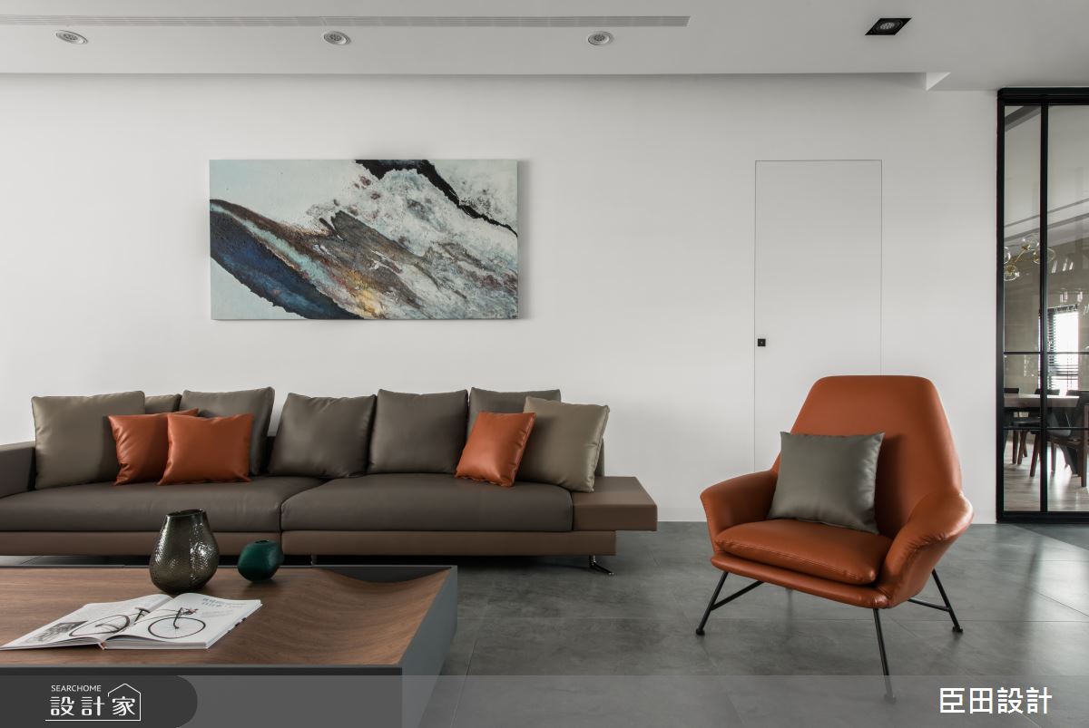 70坪新成屋(5年以下)＿北歐風客廳案例圖片＿臣田設計＿臣田_07 LESS IS MORE之2