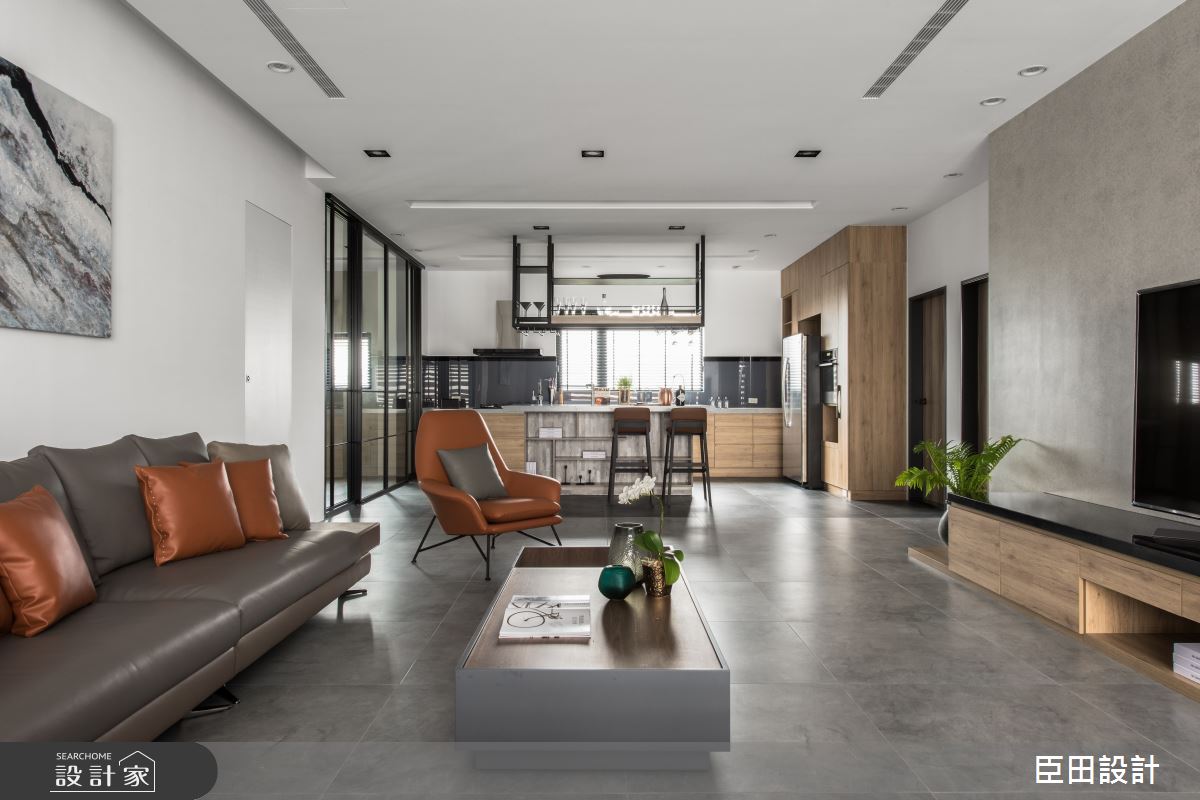 70坪新成屋(5年以下)＿北歐風客廳案例圖片＿臣田設計＿臣田_07 LESS IS MORE之5