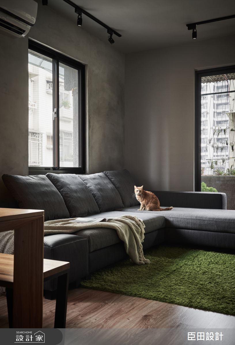 18坪老屋(41~50年)＿工業風客廳案例圖片＿臣田設計＿臣田_08 共享老宅之3