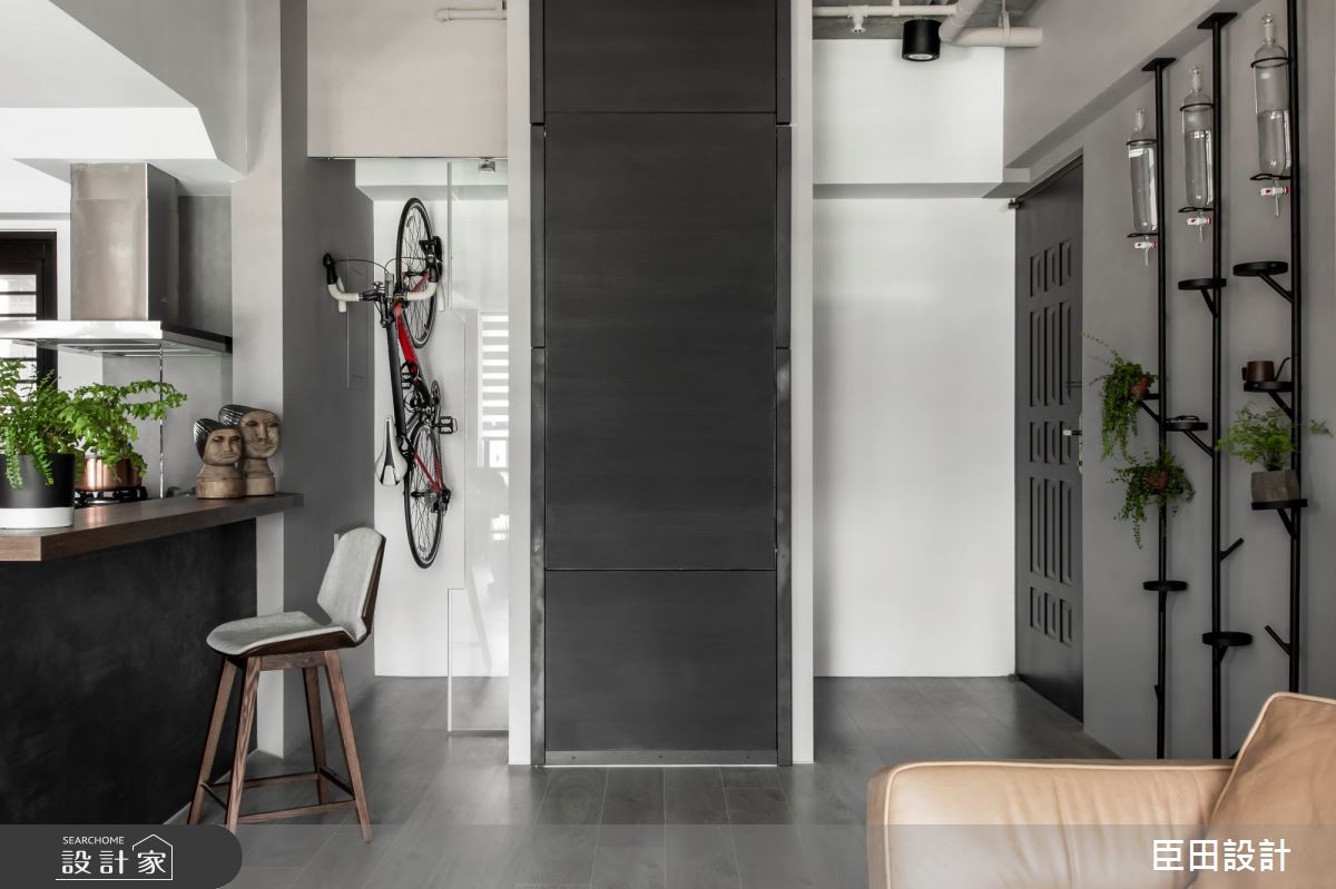 23坪中古屋(5~15年)＿工業風玄關餐廳案例圖片＿臣田設計＿臣田_09 之間之3