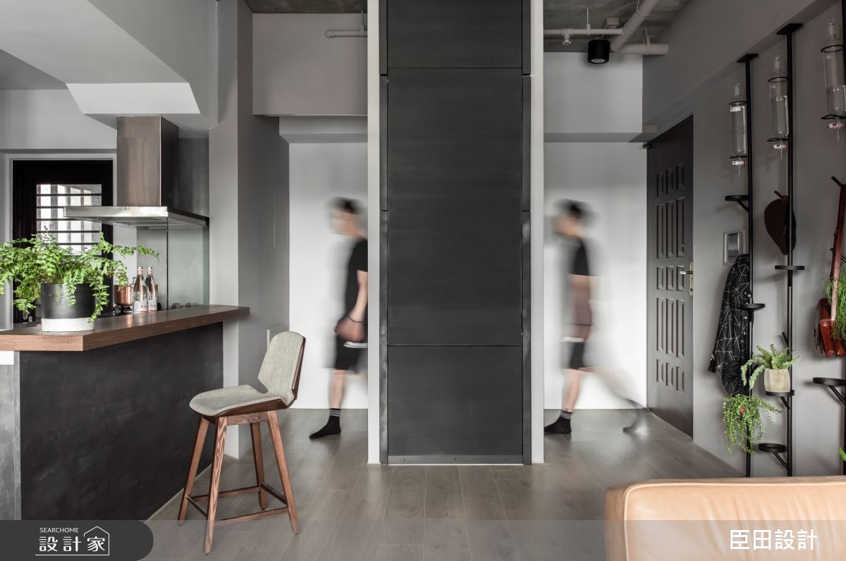 23坪中古屋(5~15年)＿工業風吧檯案例圖片＿臣田設計＿臣田_09 之間之4