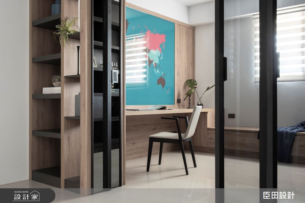 40坪中古屋(5~15年)＿現代風書房案例圖片＿臣田設計＿臣田_10 御南苑之10