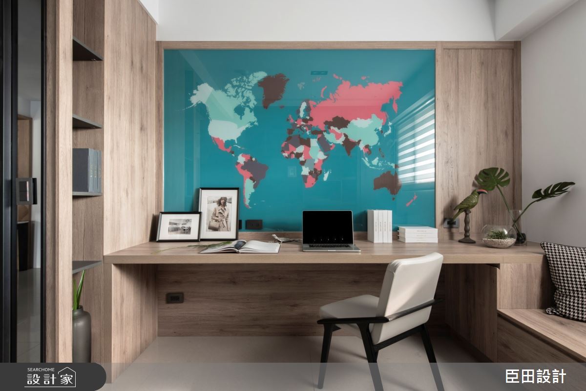 40坪中古屋(5~15年)＿現代風書房案例圖片＿臣田設計＿臣田_10 御南苑之11