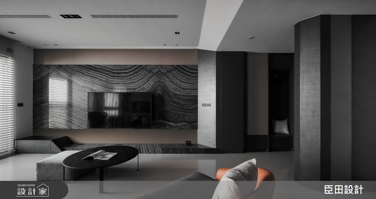 36坪新成屋(5年以下)＿現代風客廳案例圖片＿臣田設計＿臣田_14 硯染之3
