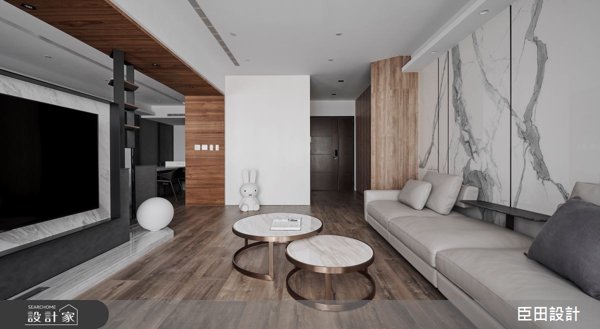40坪新成屋(5年以下)＿現代風客廳案例圖片＿臣田設計＿臣田_15 島居之4