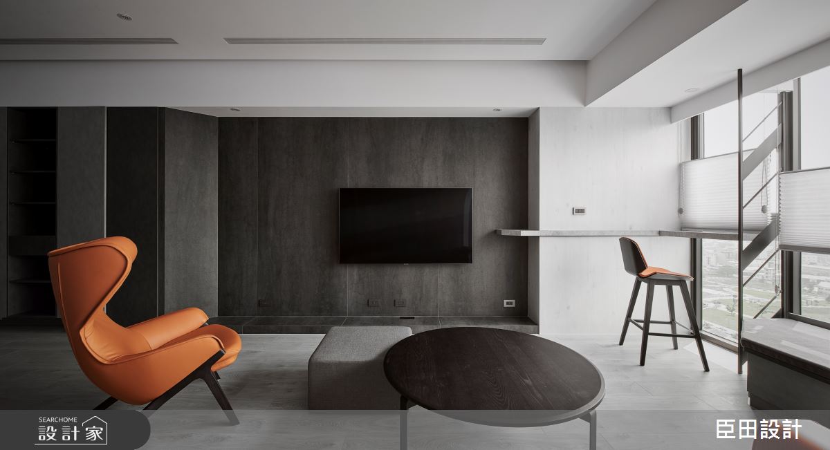 25坪新成屋(5年以下)＿現代風客廳案例圖片＿臣田設計＿臣田_16 沉。靜之4