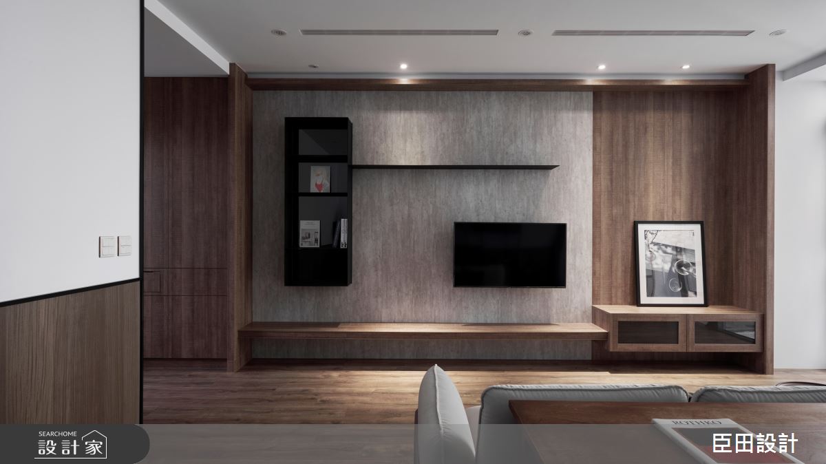 90坪新成屋(5年以下)＿混搭風客廳案例圖片＿臣田設計＿臣田_17之8