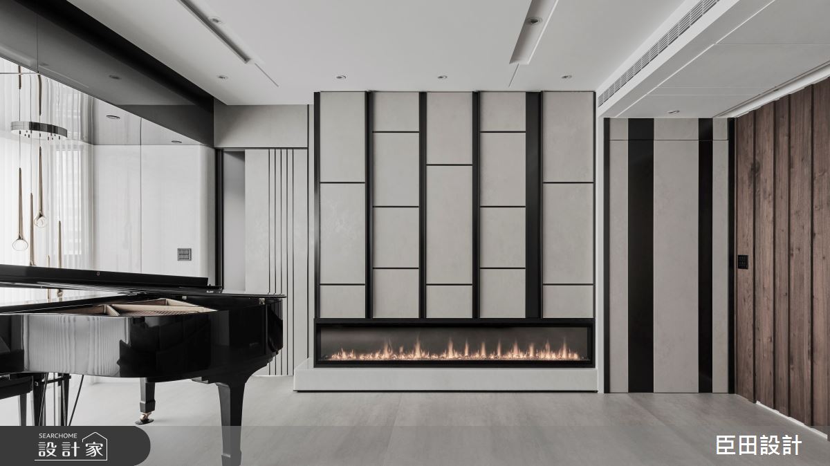 100坪新成屋(5年以下)＿現代風客廳案例圖片＿臣田設計＿臣田_21 離塵(一)之6