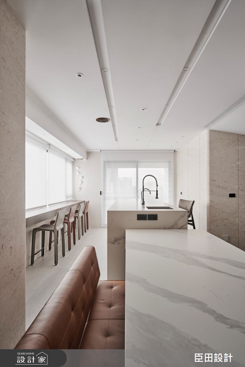 100坪新成屋(5年以下)＿現代風餐廳吧檯中島案例圖片＿臣田設計＿臣田_21 離塵(一)之10