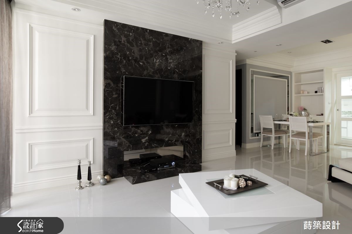 35坪新成屋(5年以下)＿新古典客廳餐廳案例圖片＿蒔築設計有限公司＿蒔築_07之10