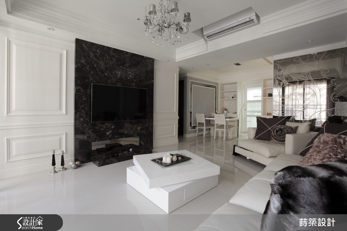 35坪新成屋(5年以下)＿新古典客廳案例圖片＿蒔築設計有限公司＿蒔築_07之11