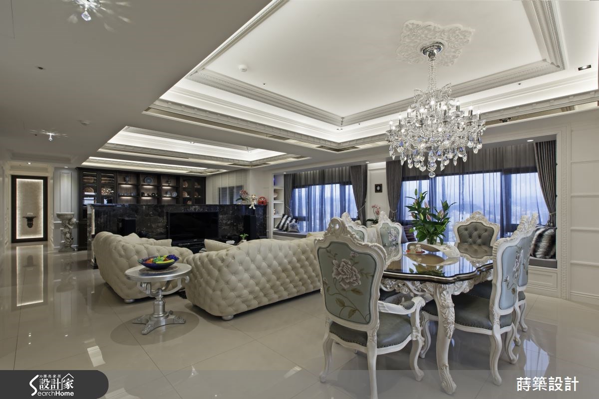 60坪新成屋(5年以下)＿新古典客廳餐廳案例圖片＿蒔築設計有限公司＿蒔築_09之11