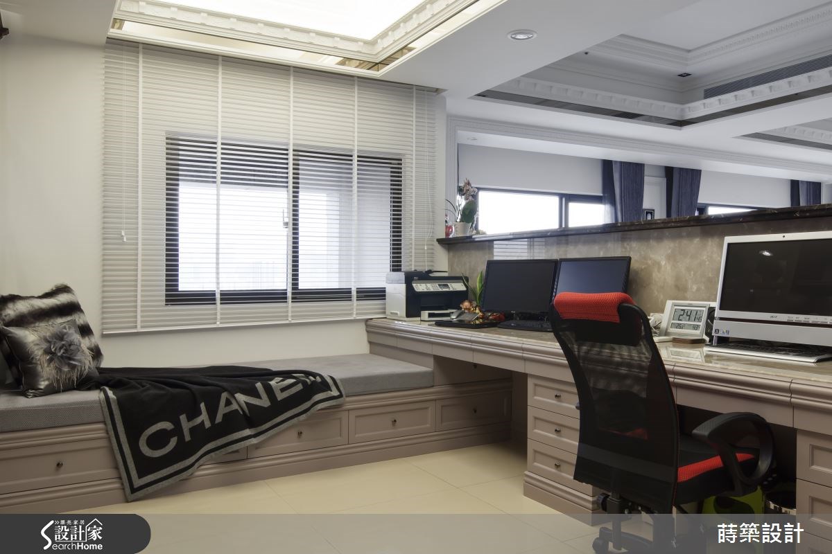 60坪新成屋(5年以下)＿新古典書房臥榻案例圖片＿蒔築設計有限公司＿蒔築_09之17
