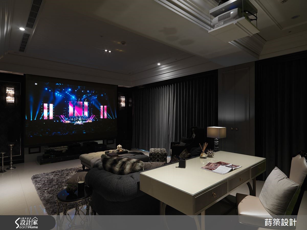 40坪新成屋(5年以下)＿新古典客廳書房案例圖片＿蒔築設計有限公司＿蒔築_10之4