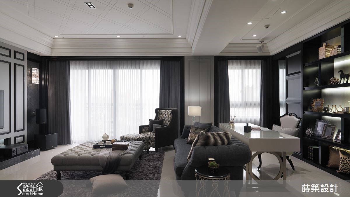 40坪新成屋(5年以下)＿新古典客廳書房案例圖片＿蒔築設計有限公司＿蒔築_10之6