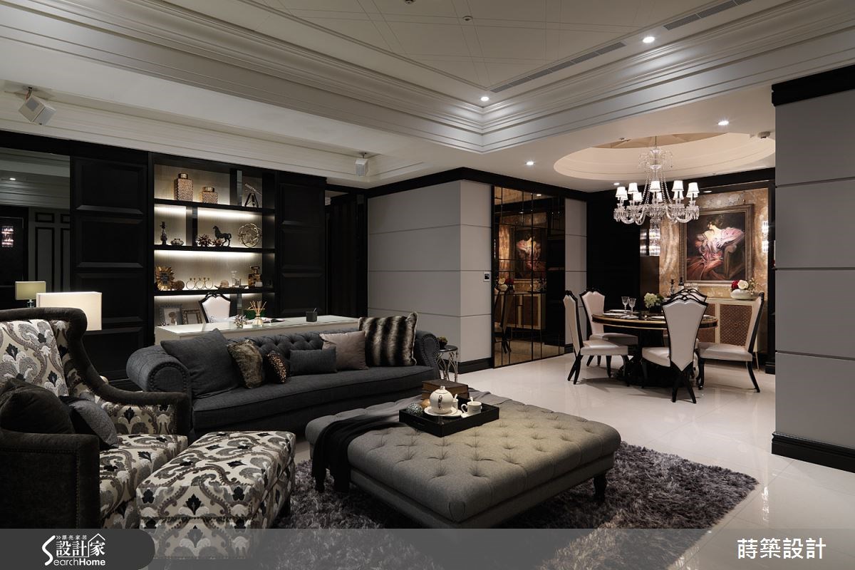 40坪新成屋(5年以下)＿新古典客廳餐廳案例圖片＿蒔築設計有限公司＿蒔築_10之7
