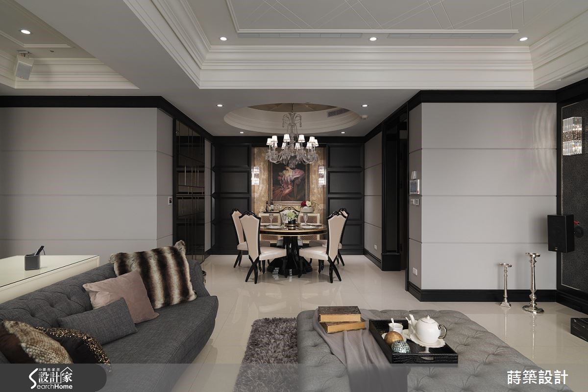 40坪新成屋(5年以下)＿新古典客廳餐廳案例圖片＿蒔築設計有限公司＿蒔築_10之8