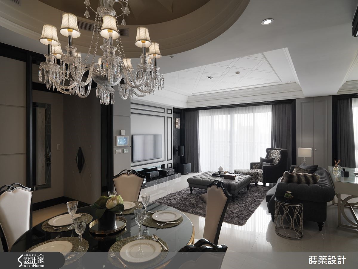 40坪新成屋(5年以下)＿新古典客廳餐廳案例圖片＿蒔築設計有限公司＿蒔築_10之10