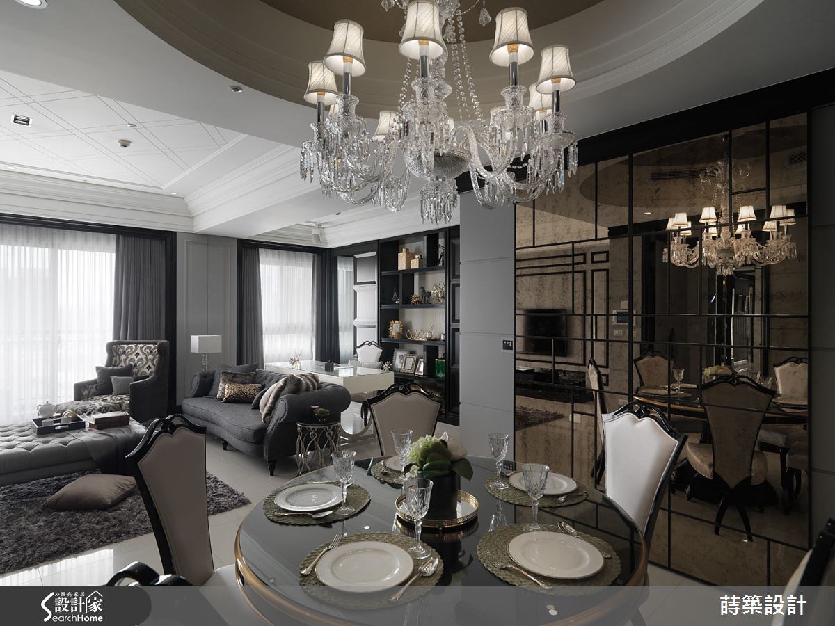 40坪新成屋(5年以下)＿新古典客廳餐廳書房案例圖片＿蒔築設計有限公司＿蒔築_10之11