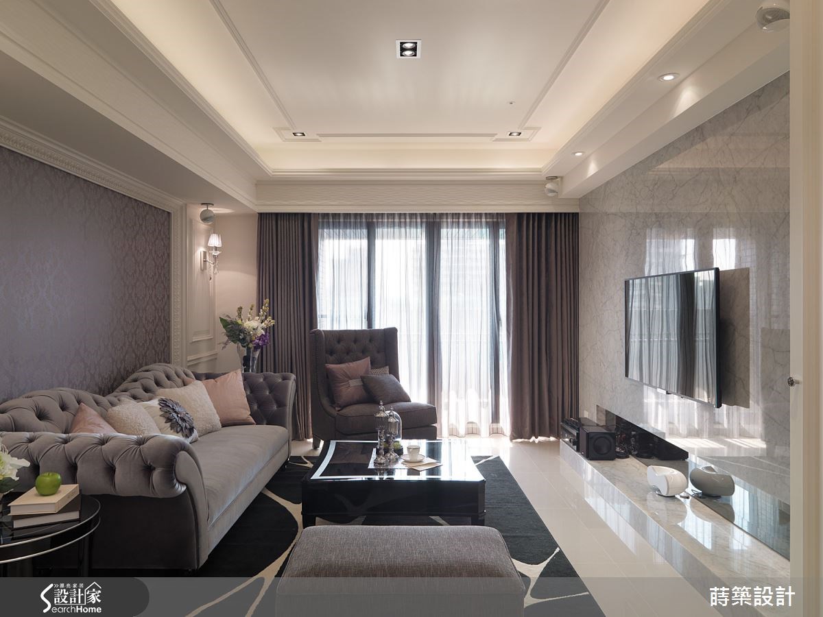 35坪新成屋(5年以下)＿新古典客廳案例圖片＿蒔築設計有限公司＿蒔築_15之7