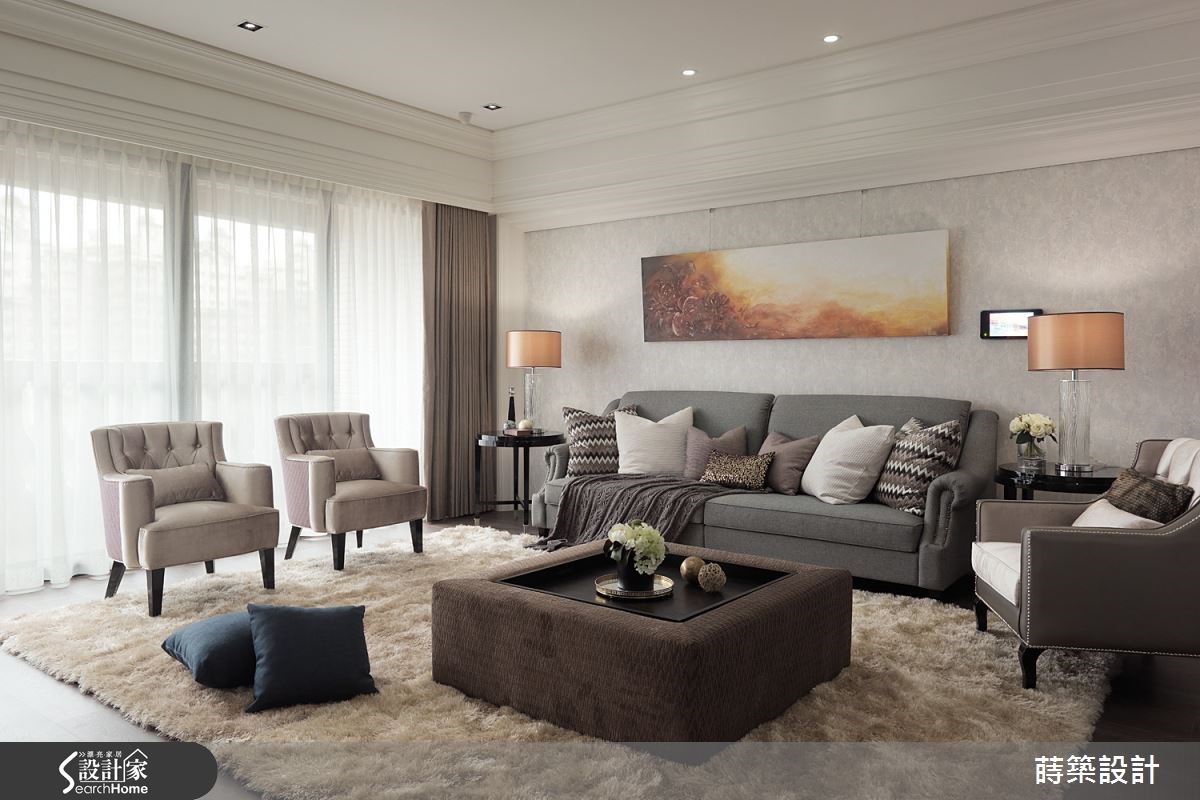 35坪預售屋＿新古典客廳案例圖片＿蒔築設計有限公司＿蒔築_17之3