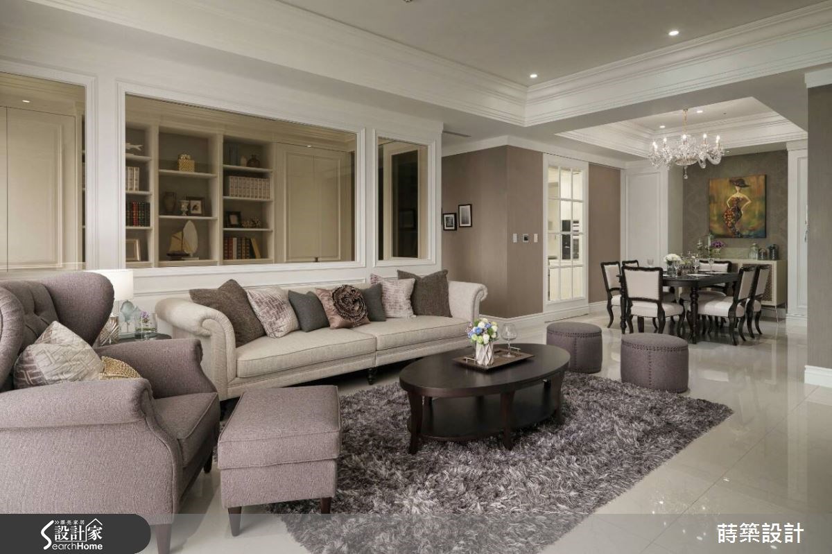 45坪新成屋(5年以下)＿新古典客廳餐廳案例圖片＿蒔築設計有限公司＿蒔築_18之2