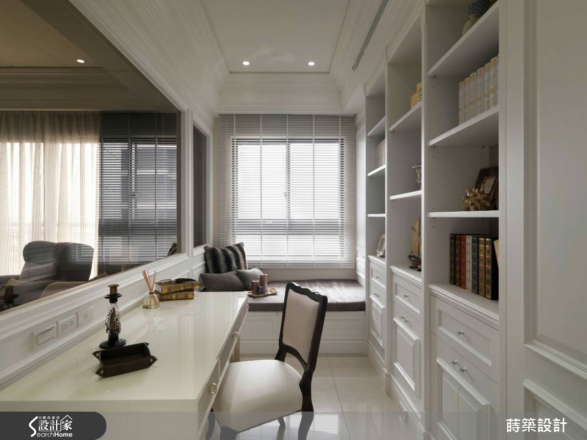 45坪新成屋(5年以下)＿新古典書房臥榻案例圖片＿蒔築設計有限公司＿蒔築_18之6
