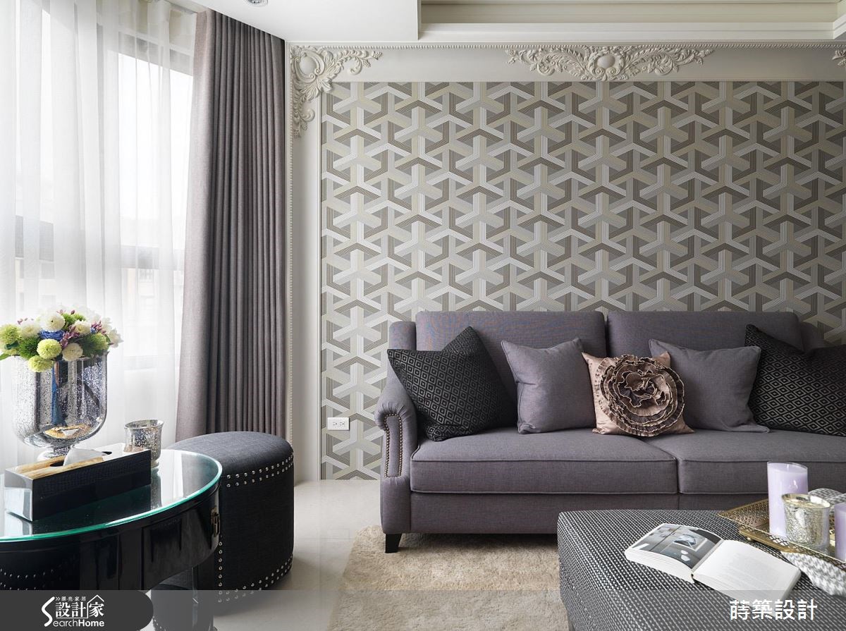 25坪新成屋(5年以下)＿新古典客廳案例圖片＿蒔築設計有限公司＿蒔築_21之2