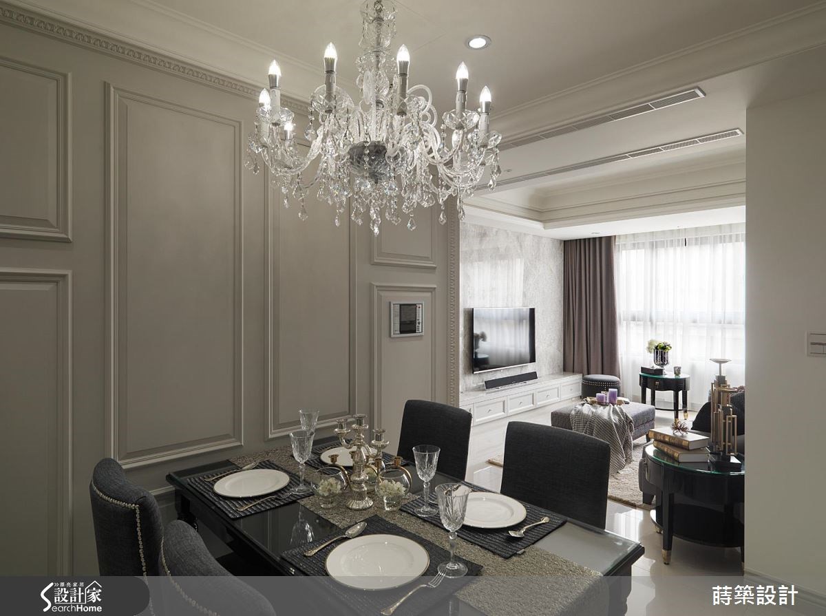 25坪新成屋(5年以下)＿新古典客廳餐廳案例圖片＿蒔築設計有限公司＿蒔築_21之6