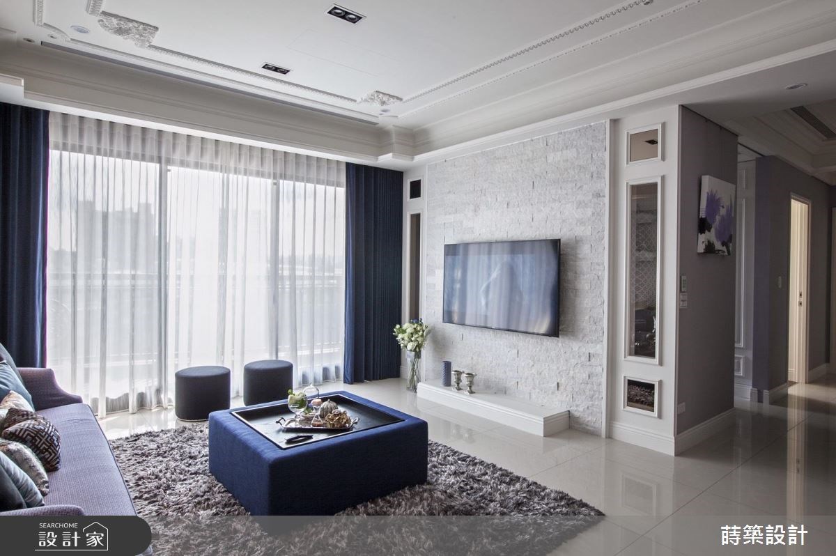 38坪新成屋(5年以下)＿新古典客廳案例圖片＿蒔築設計有限公司＿蒔築_24之2