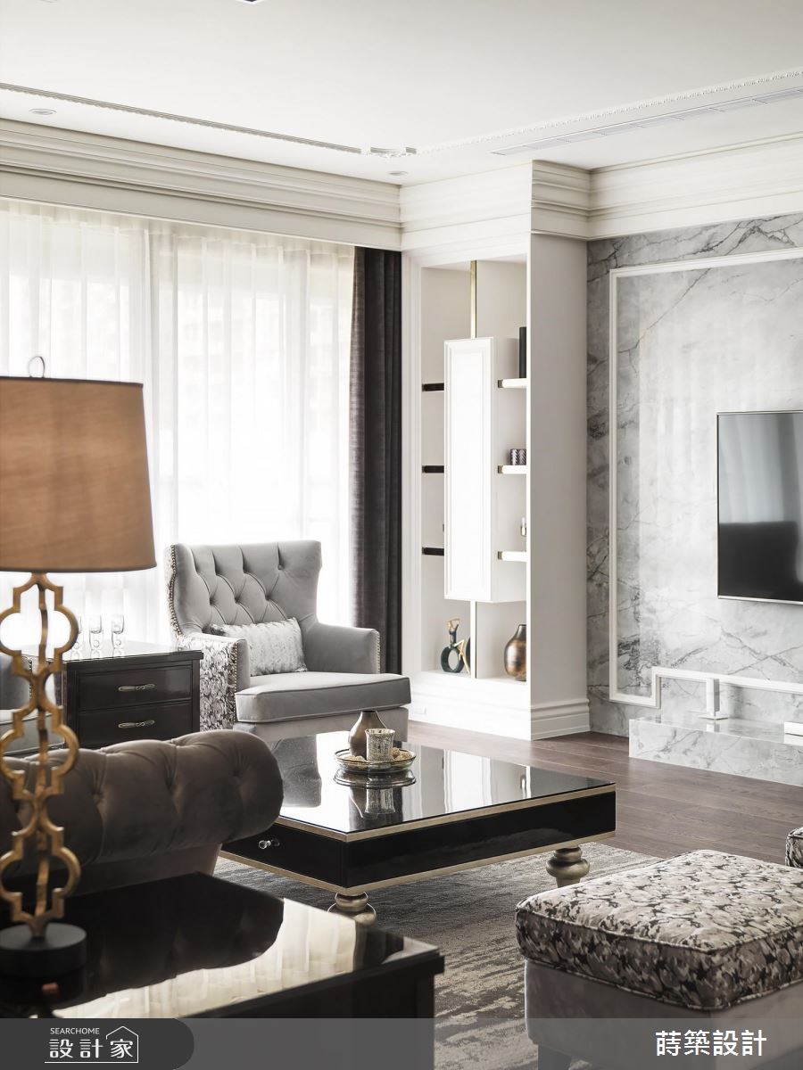 65坪新成屋(5年以下)＿新古典客廳案例圖片＿蒔築設計有限公司＿蒔築_28之5