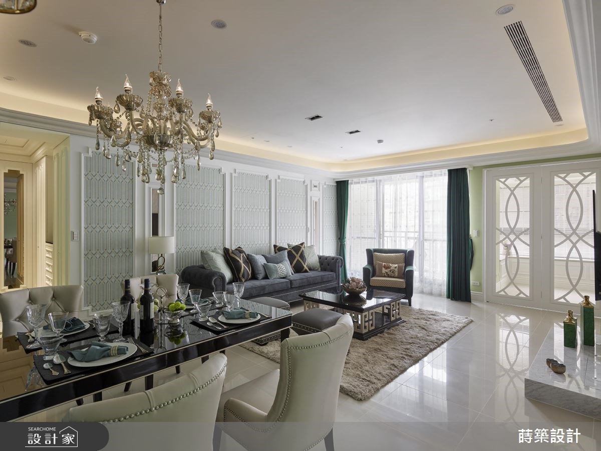 40坪新成屋(5年以下)＿新古典客廳案例圖片＿蒔築設計有限公司＿蒔築_30之2