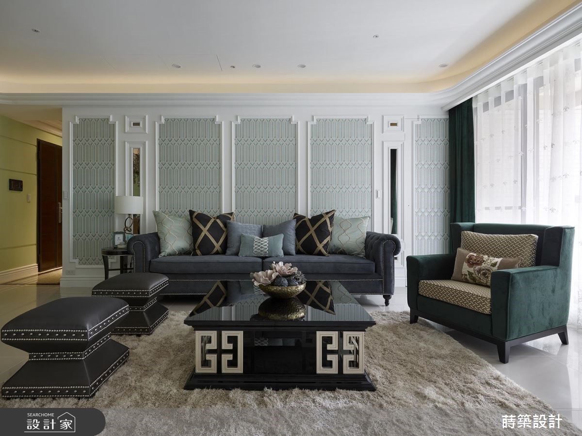 40坪新成屋(5年以下)＿新古典客廳案例圖片＿蒔築設計有限公司＿蒔築_30之3