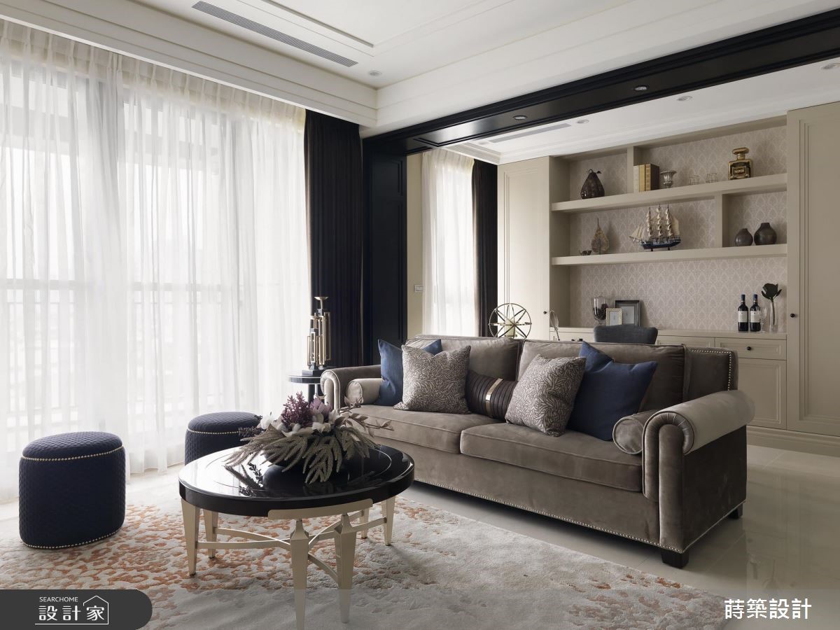 40坪新成屋(5年以下)＿新古典客廳案例圖片＿蒔築設計有限公司＿蒔築_40之8