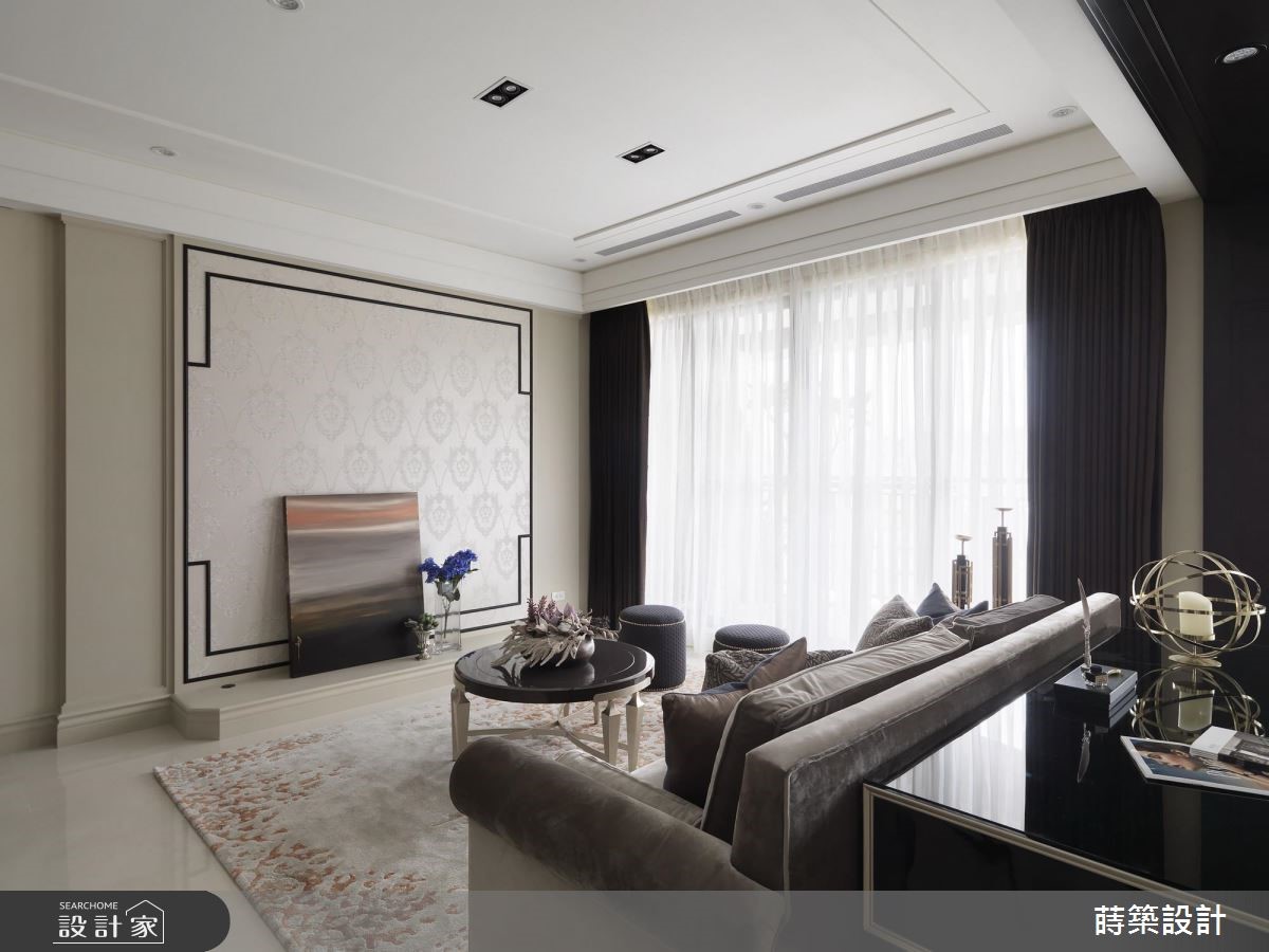 40坪新成屋(5年以下)＿新古典客廳案例圖片＿蒔築設計有限公司＿蒔築_40之7