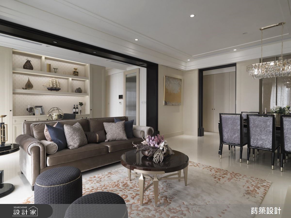 40坪新成屋(5年以下)＿新古典客廳案例圖片＿蒔築設計有限公司＿蒔築_40之10