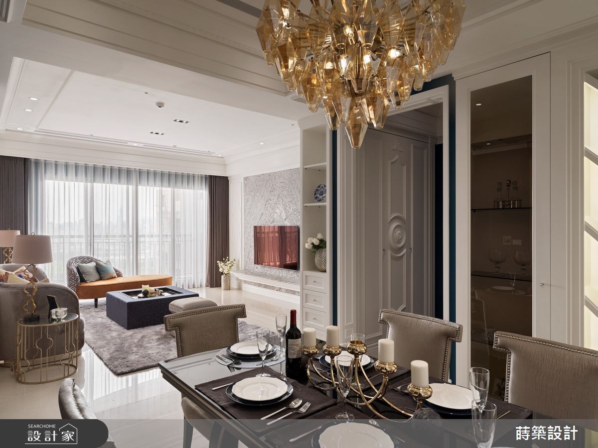 45坪新成屋(5年以下)＿新古典客廳餐廳案例圖片＿蒔築設計有限公司＿蒔築_41之6