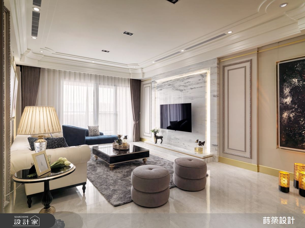 52坪新成屋(5年以下)＿新古典客廳案例圖片＿蒔築設計有限公司＿蒔築_42之3