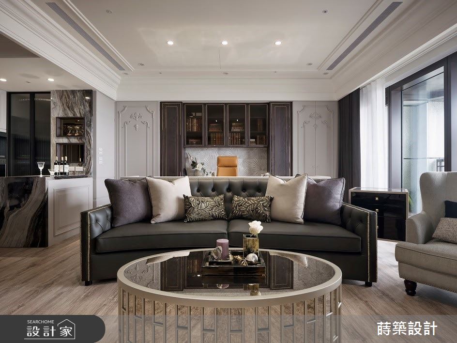 37坪新成屋(5年以下)＿新古典客廳案例圖片＿蒔築設計有限公司＿蒔築_43之5